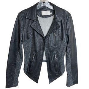 🔥Walter Baker Asymmetrical Leather Moto Jacket | Black | XS